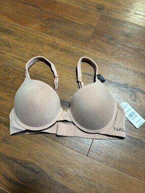 NWT NAUTICA SUPER SOFT T-SHIRT 1 SUNTAN PUSH-UP BRA 36C SMOOTH